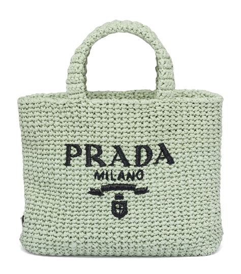 prada monochrome tote bag small|Prada crochet bag 2021.